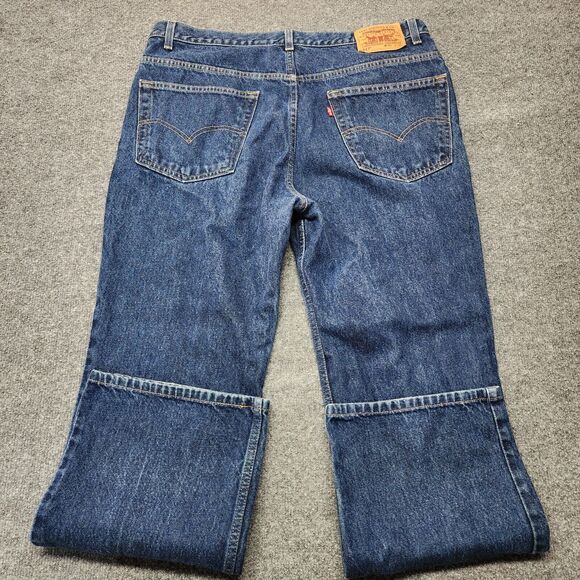 Vintage Levis Jeans Mens 40x30 Blue Denim 517 Boot Cut Orange Tab 00s Y2K - Picture 7 of 11